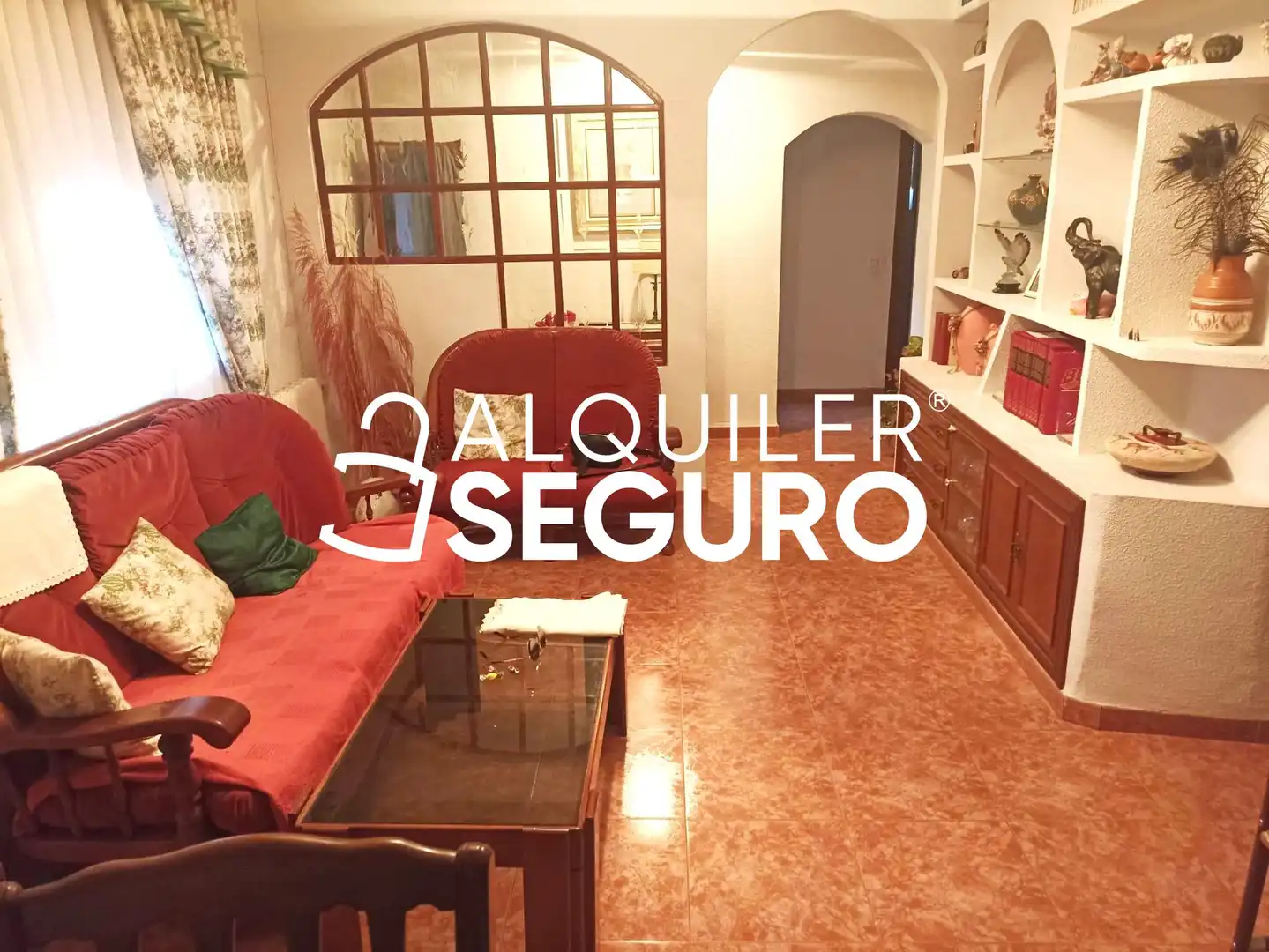 Living room of Houses for rent in Cadalso de los Vidrios  with Heating, Terrace and Furnished