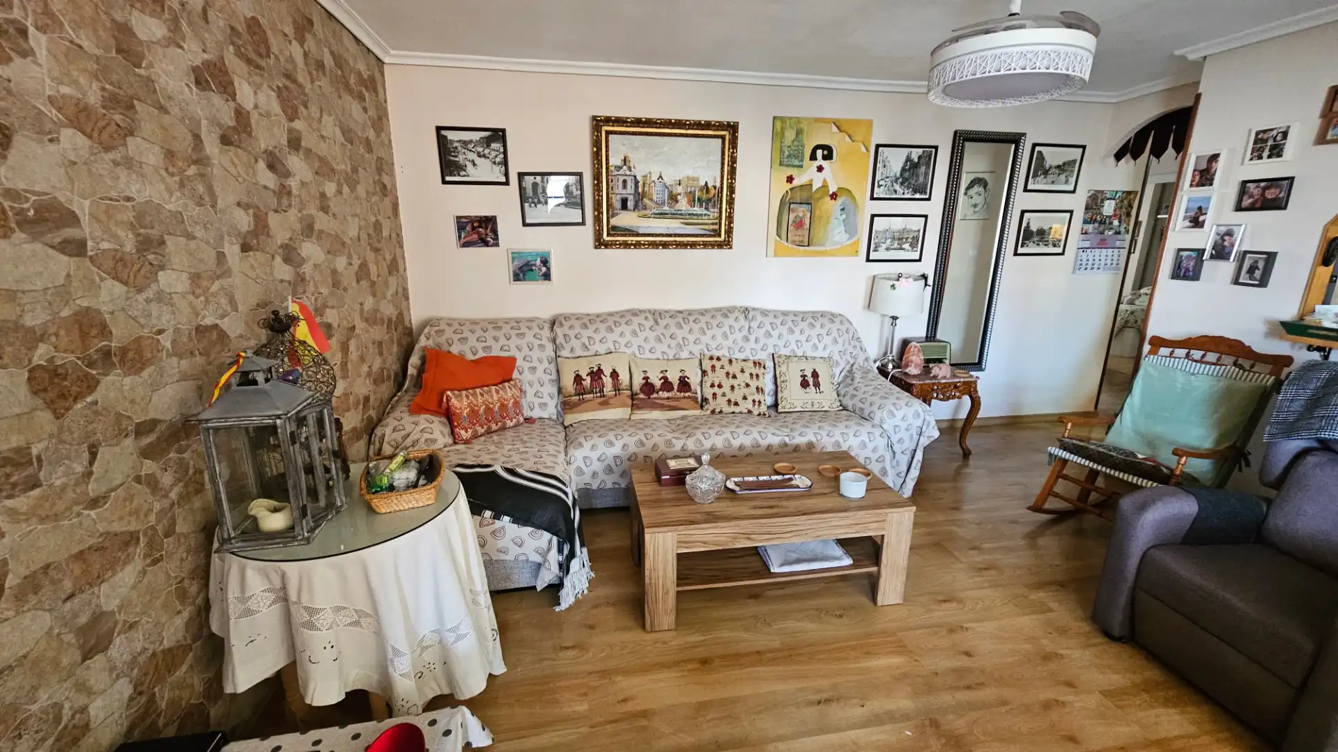 Sala de estar de Piso en venta en El Campello con Aire acondicionado, Calefacción y Parquet