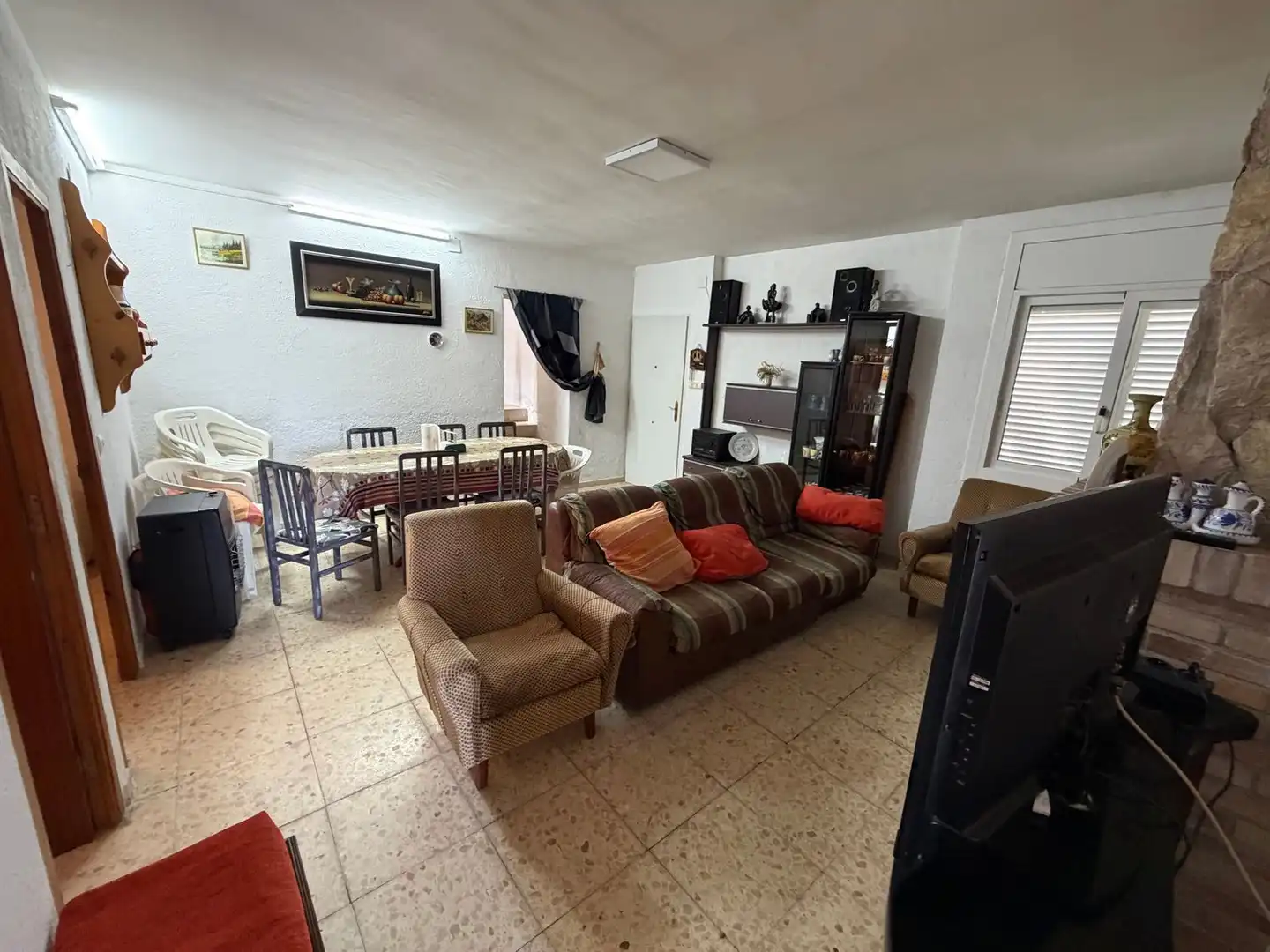 Sala d'estar de Casa o xalet en venda en Llagostera amb Jardí privat, Terrassa i Traster