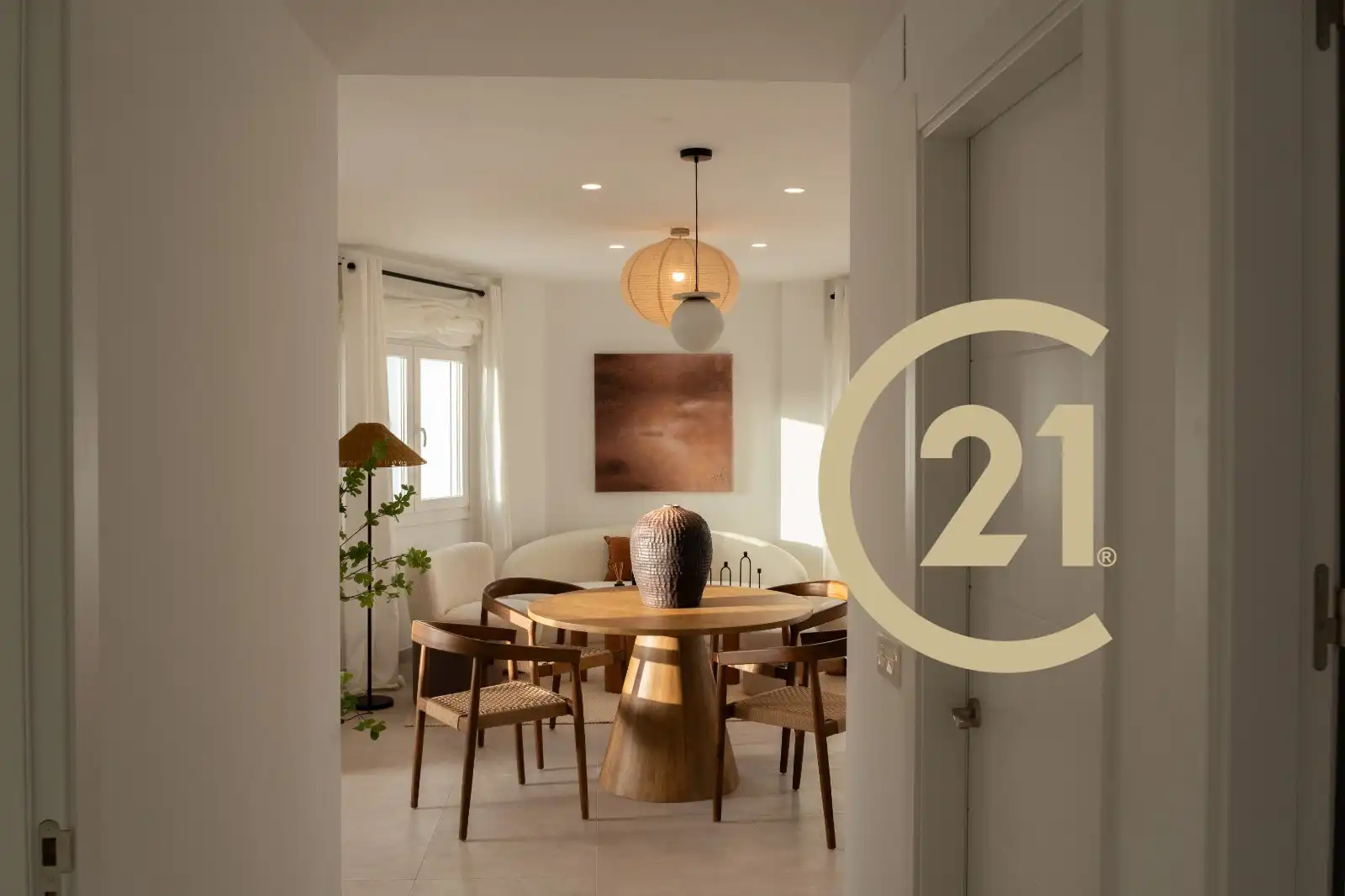 Dining room of Houses for sale in Viñuela  with Heating, Private garden and Terrace