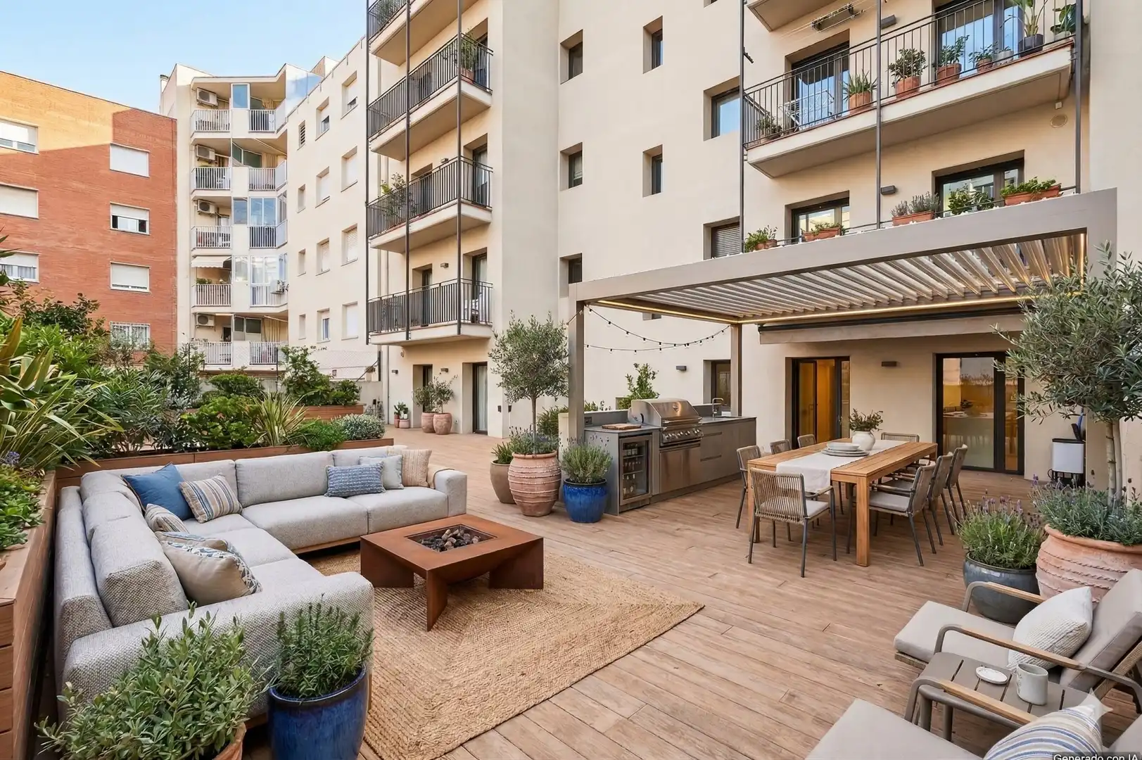 Terrace of Flat for sale in Girona Capital  with Air Conditioner, Heating and Terrace