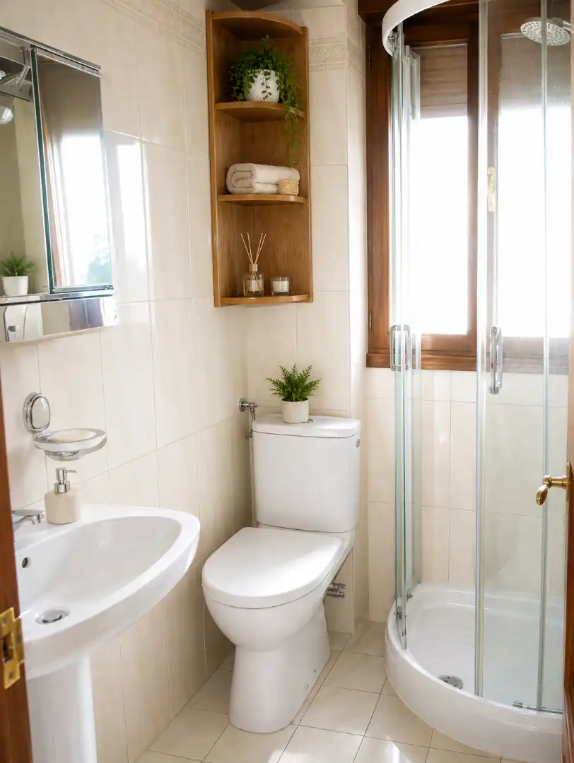Bathroom of Flat for sale in Ugao- Miraballes  with Storage room, Furnished and Balcony