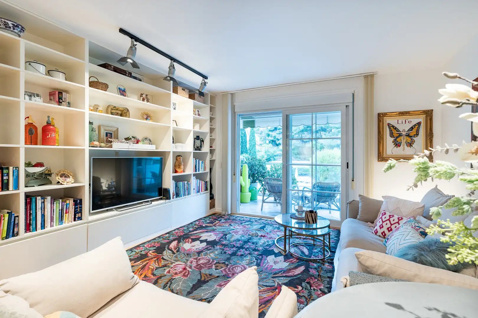 Sala d'estar de Apartament en venda en  Palma de Mallorca amb Aire condicionat, Terrassa i Piscina comunitària