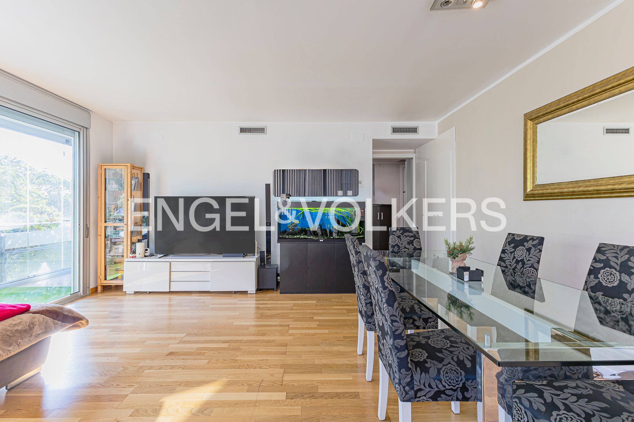 Sala de estar de Apartamento en venta en Sant Adrià de Besòs con Aire acondicionado, Calefacción y Parquet