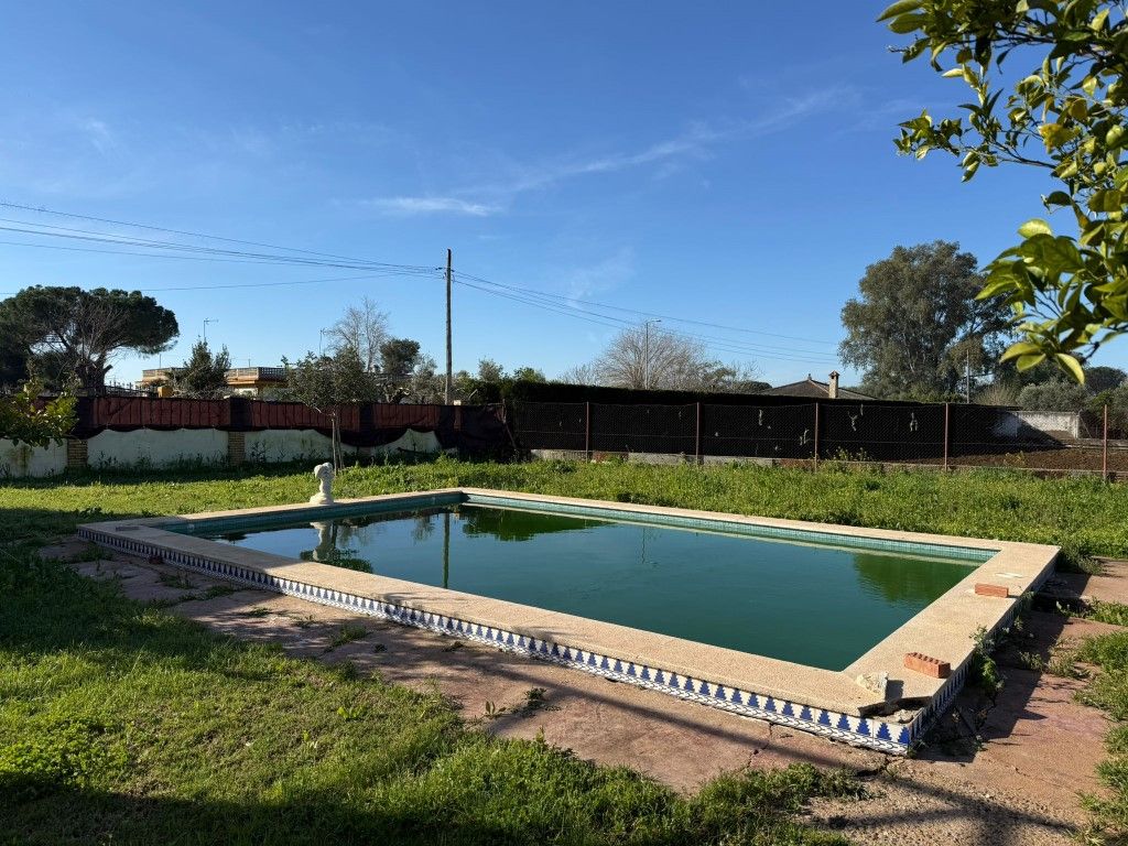 Piscina de Casa o xalet en venda en Carmona amb Moblat