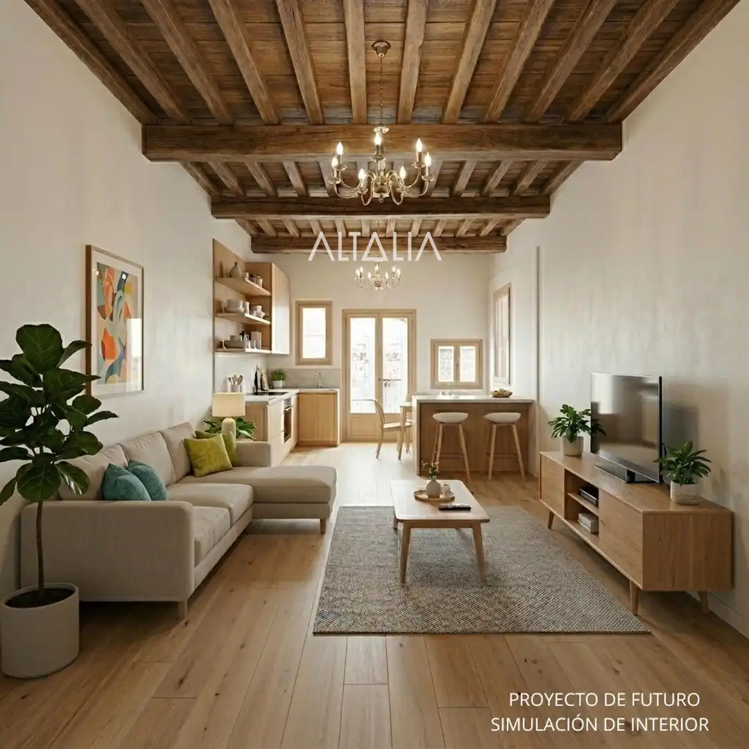 Living room of Flat for sale in Cuenca  with Terrace and Balcony