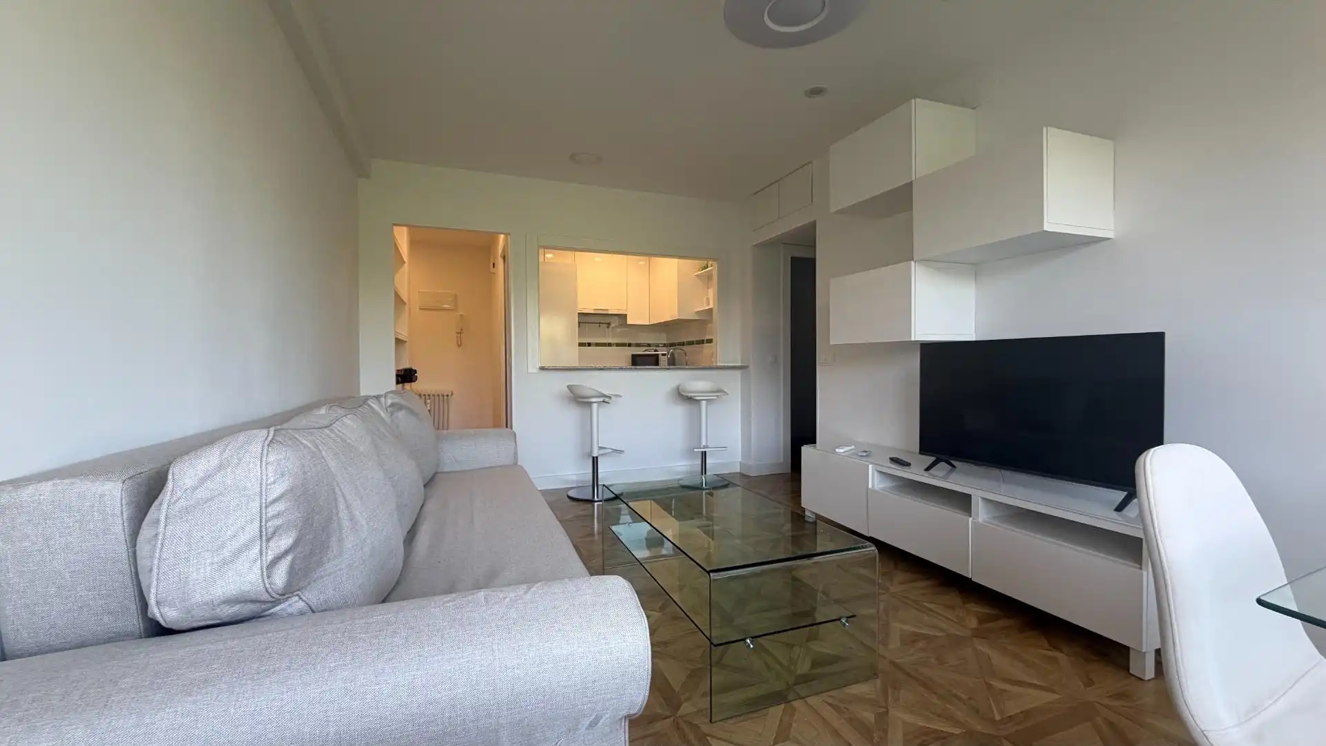Wohnzimmer von Wohnung zur Miete in Madrid mit Klimaanlage, Heizung und Möbliert