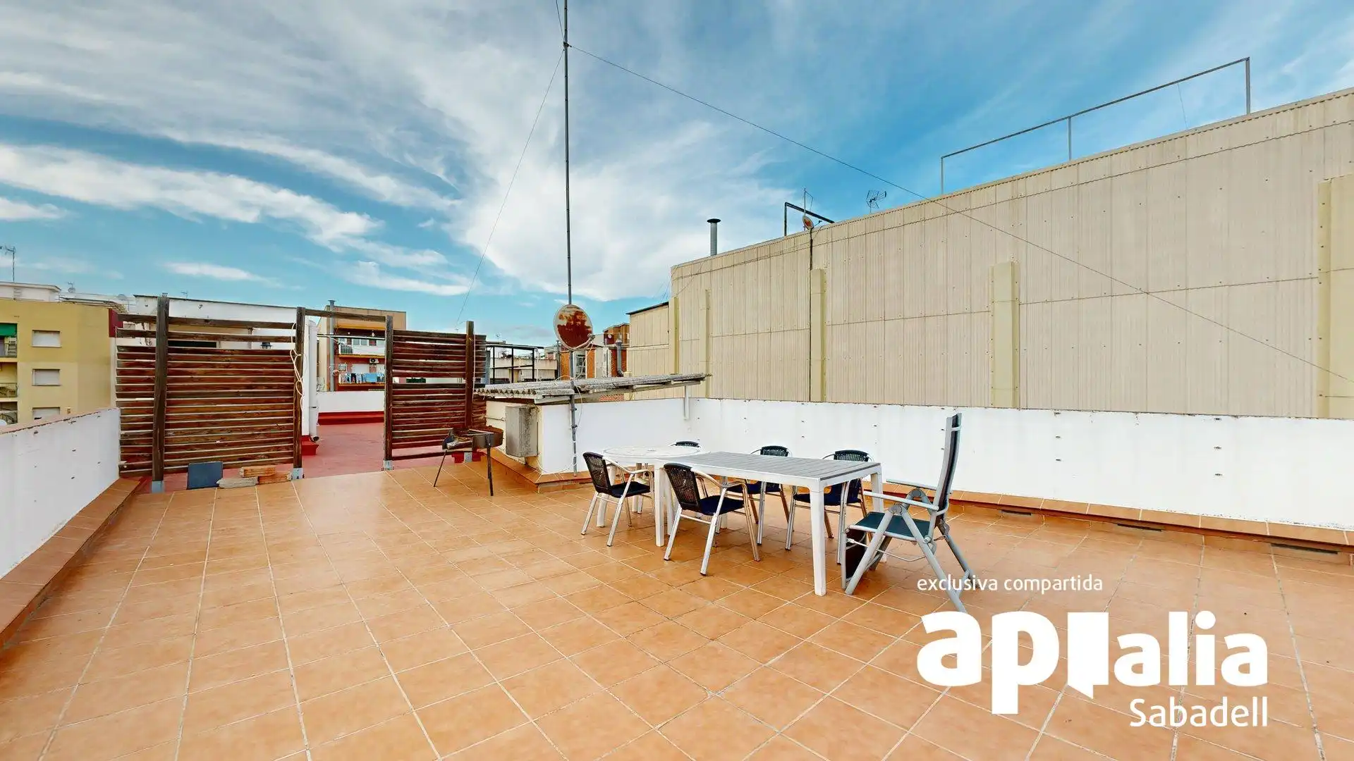 Terrace of Flat for sale in Barberà del Vallès  with Air Conditioner, Heating and Parquet flooring