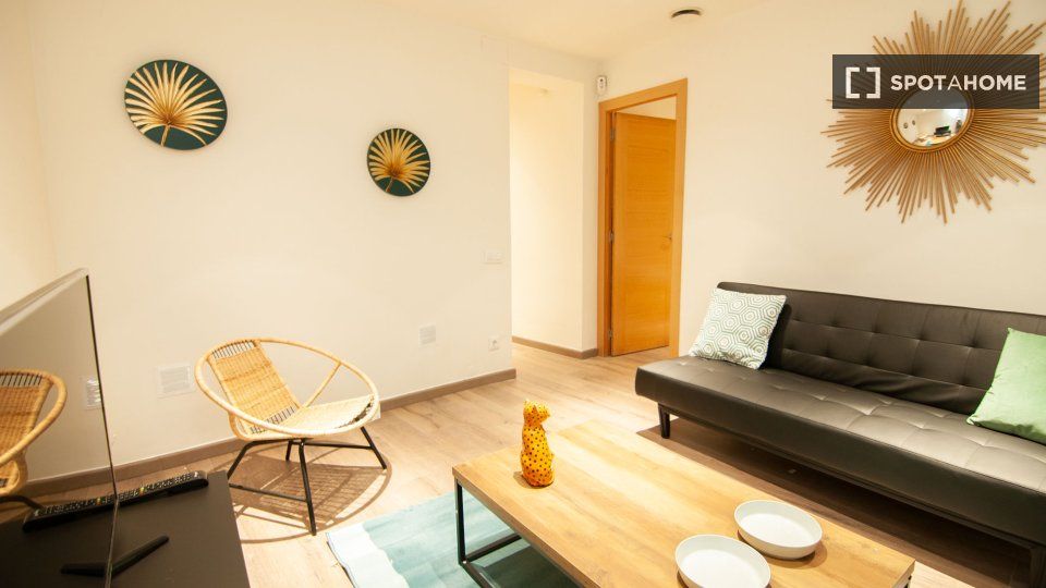 Living room of Flat to rent in  Barcelona Capital  with Air Conditioner, Heating and Furnished