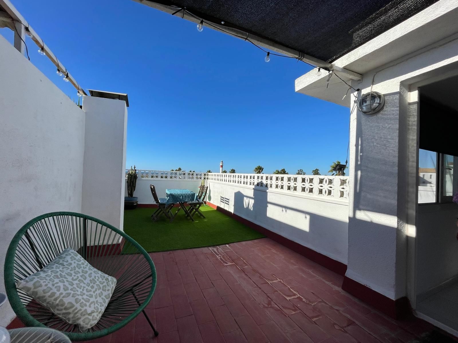 Terrassa de Dúplex de lloguer en El Rompido amb Aire condicionat