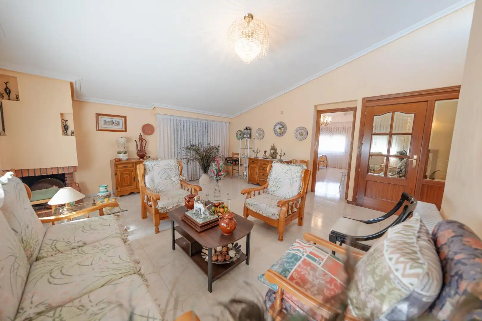 Sala d'estar de Finca rústica en venda en Carranque amb Aire condicionat, Calefacció i Jardí privat
