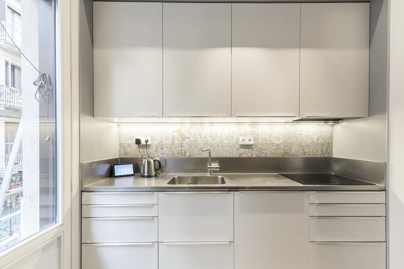 Cocina de Loft de alquiler en Barcelona con Calefacción, Terraza y Amueblado
