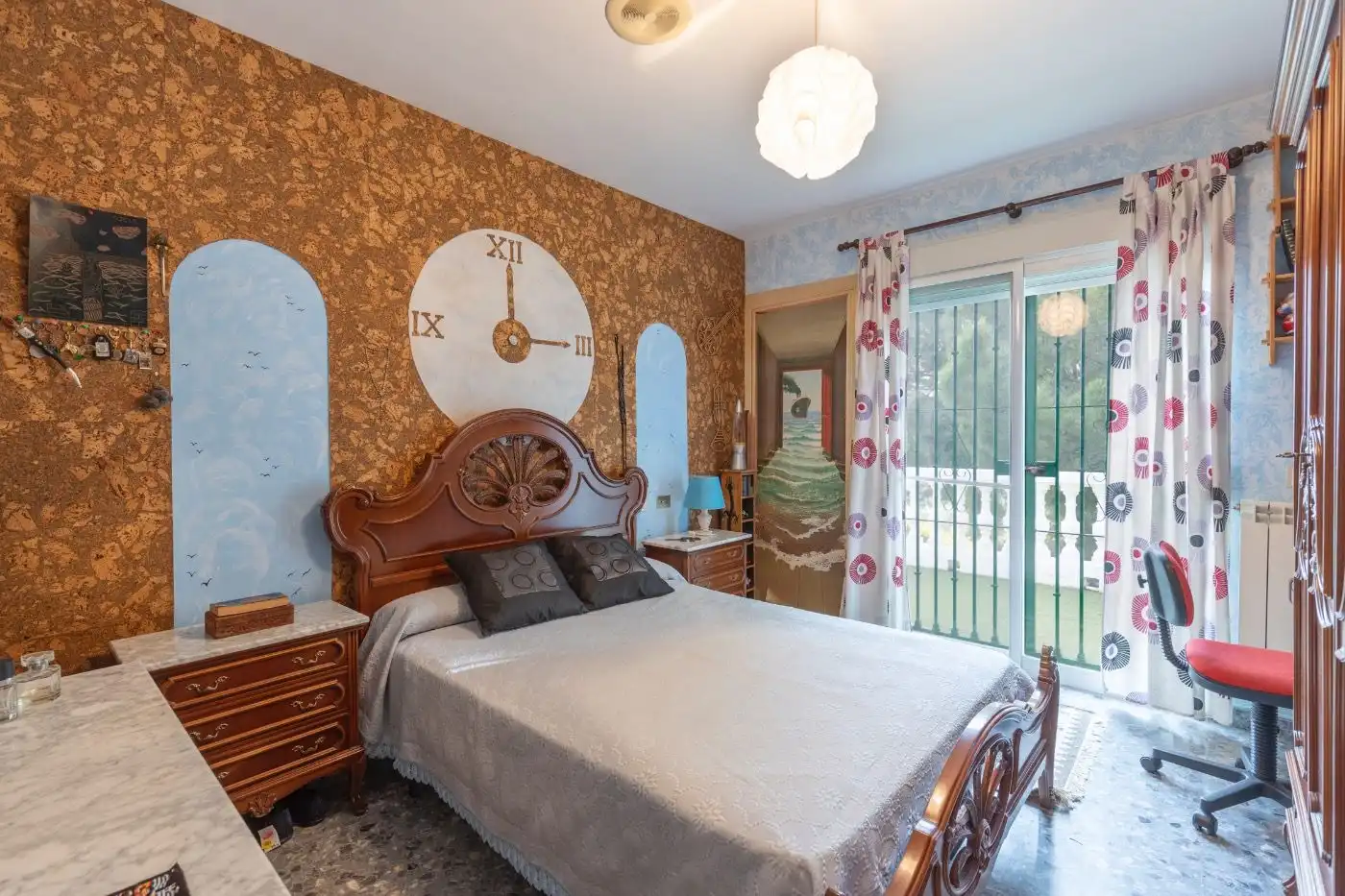 Schlafzimmer von Haus oder Chalet zum Verkauf in Víznar mit Klimaanlage, Heizung und Privatgarten
