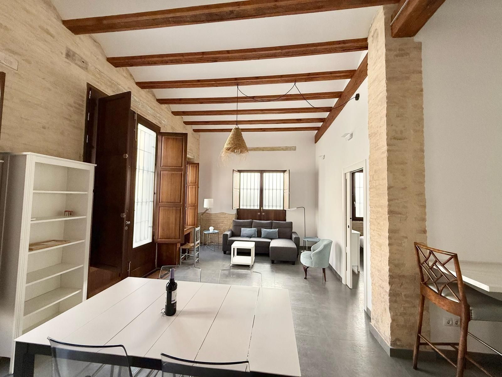 Sala d'estar de Planta baixa de lloguer en  Valencia Capital amb Aire condicionat, Calefacció i Terrassa