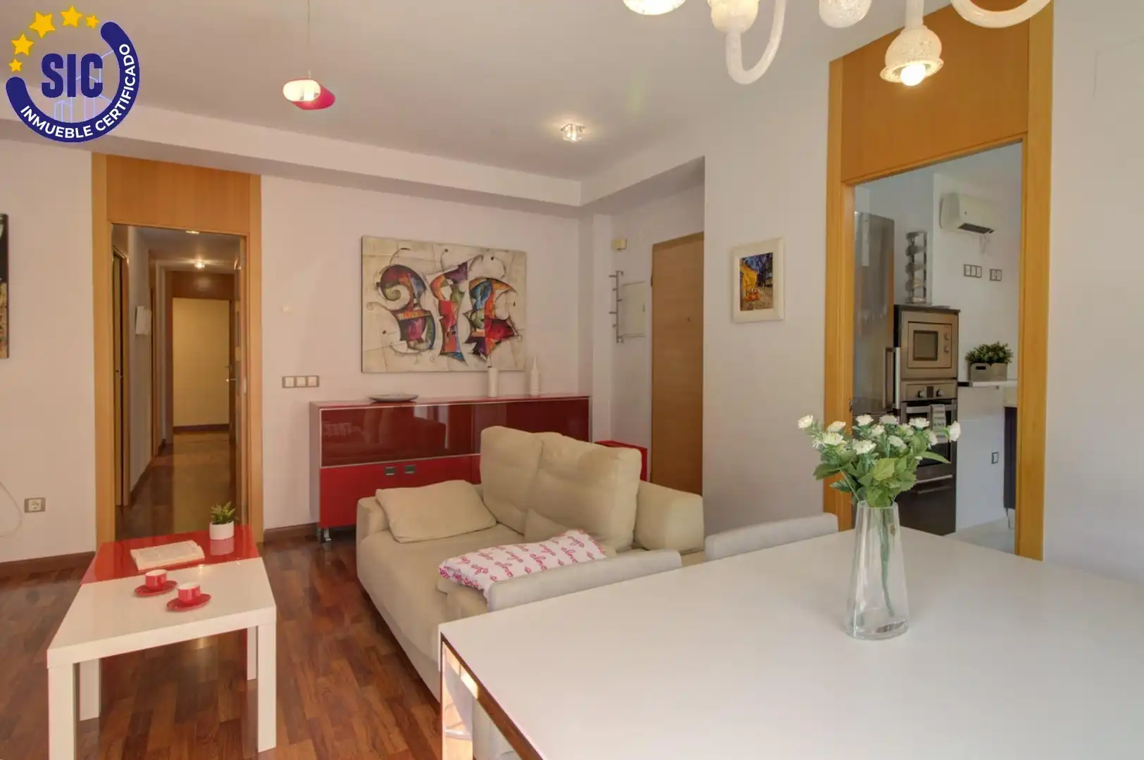 Sala de estar de Piso en venta en Almenara con Parquet, Trastero y Amueblado