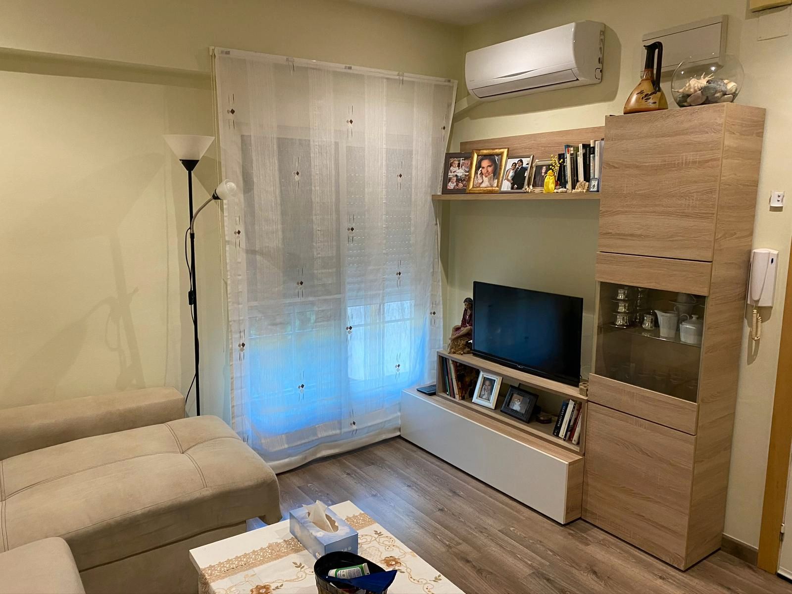 Living room of Flat for sale in Villanueva del Arzobispo  with Air Conditioner, Private garden and Furnished