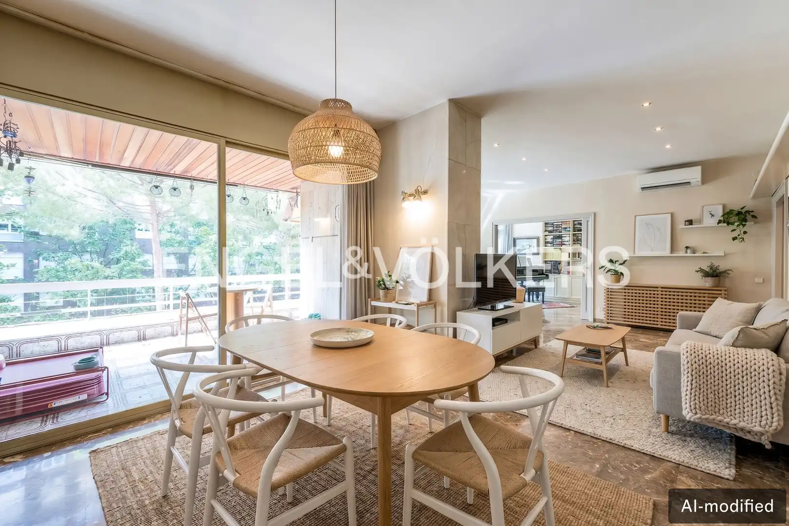 Dining room of Flat for sale in Barcelona  with Air Conditioner, Heating and Private garden