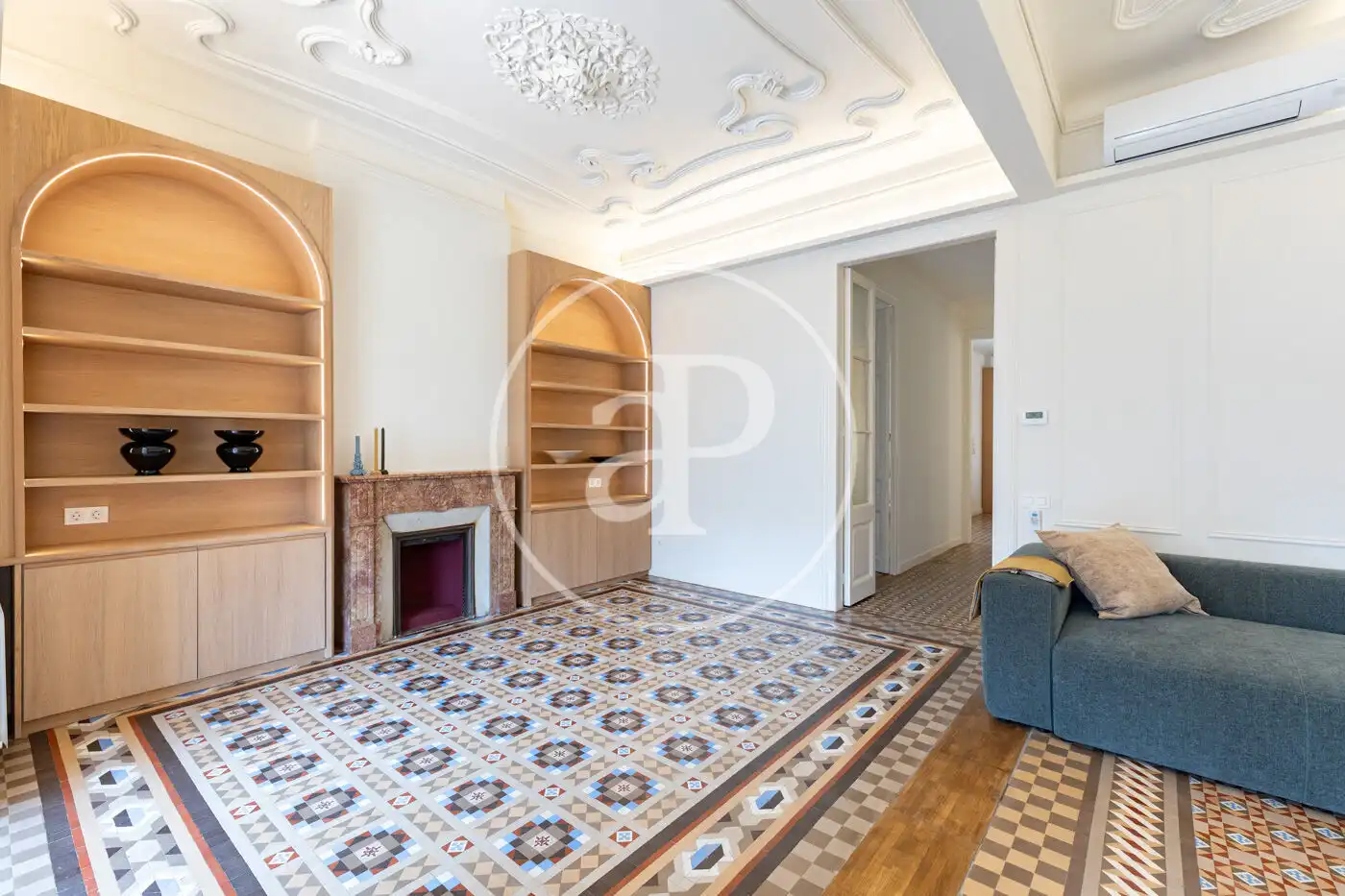 Wohnzimmer von Wohnung zum Verkauf in Barcelona mit Klimaanlage, Heizung und Möbliert