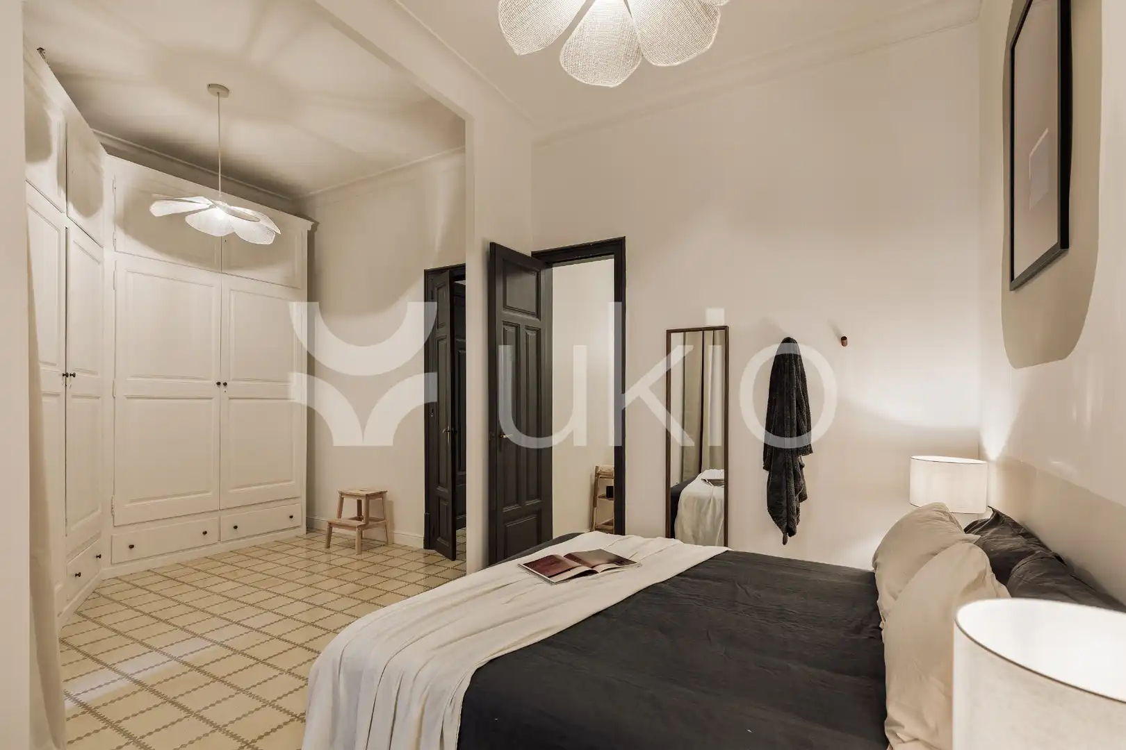 Habitación de Apartamento de alquiler en Barcelona con Aire acondicionado, Calefacción y Amueblado