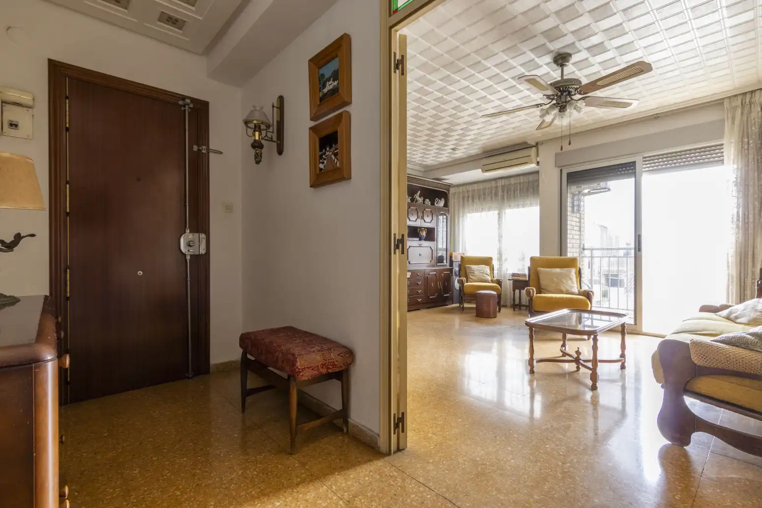 Sala de estar de Piso en venta en Foios con Aire acondicionado y Balcón