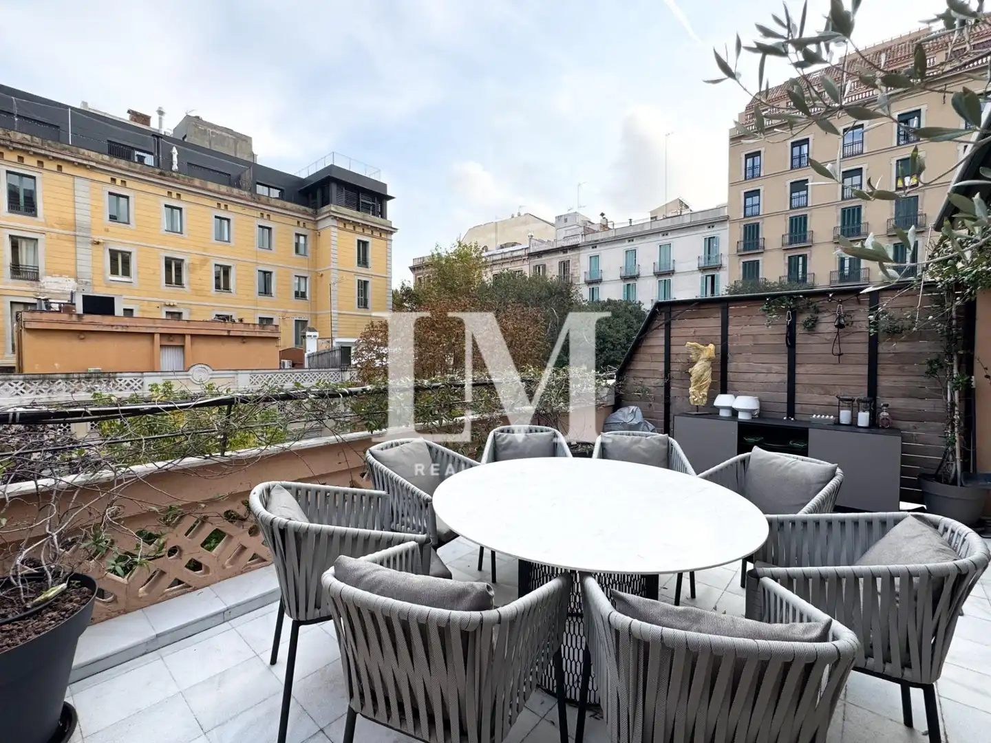 Terraza de Casa adosada de alquiler en Barcelona con Aire acondicionado, Jardín privado y Terraza