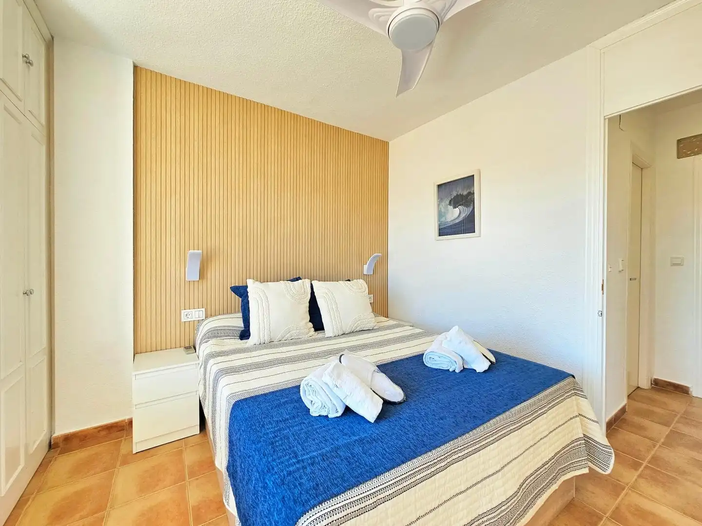 Bedroom of Detached homes for rent in La Manga del Mar Menor  with Air Conditioner, Heating and Terrace