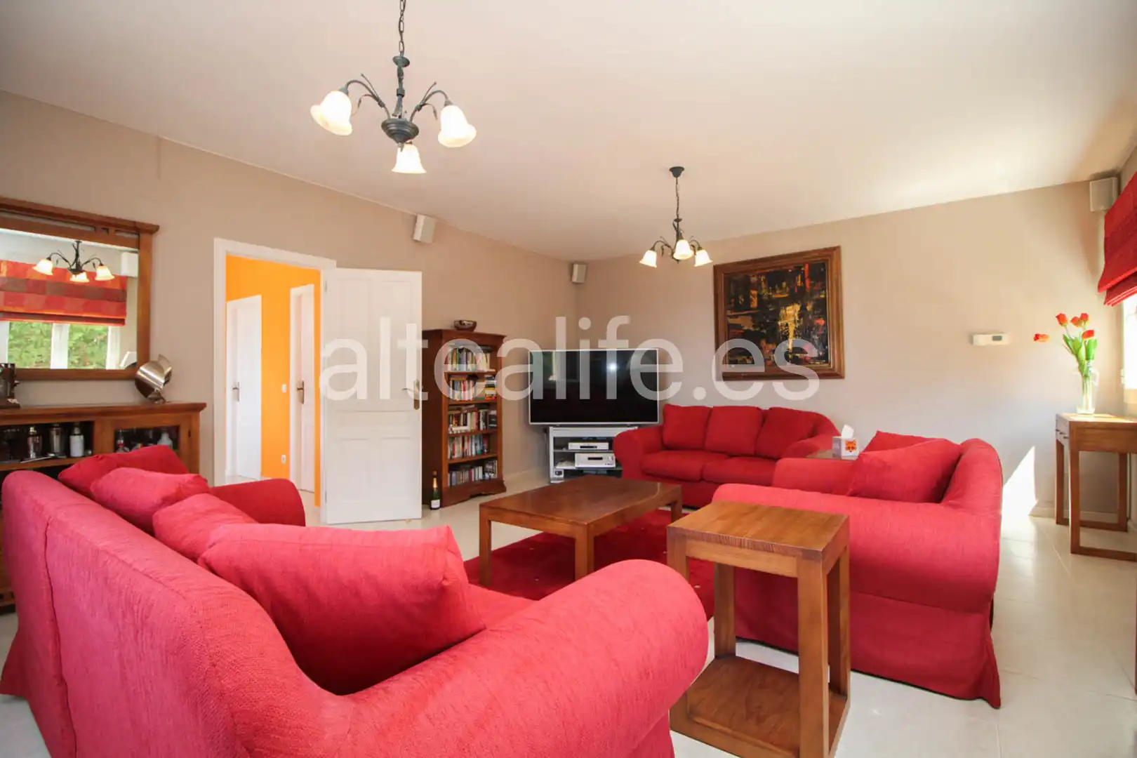 Living room of Houses for sale in Altea  with Air Conditioner, Heating and Private garden