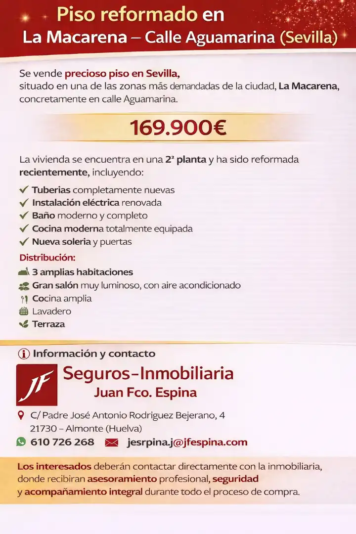 Parking of Flat for sale in Sevilla  with Air Conditioner, Heating and Terrace