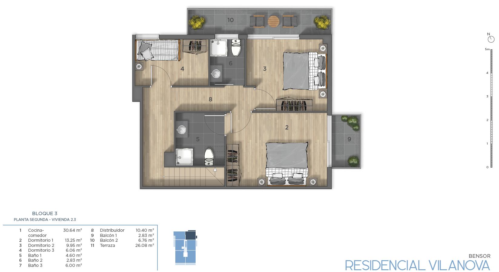 Dúplex en venda en Vilanova del Vallès amb Aire condicionat, Calefacció i Traster