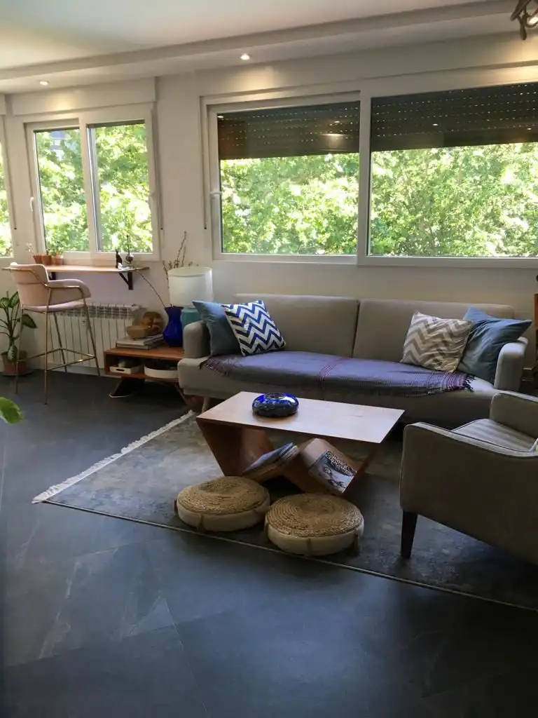 Living room of Flat for rent in Madrid  with Air Conditioner, Heating and Terrace