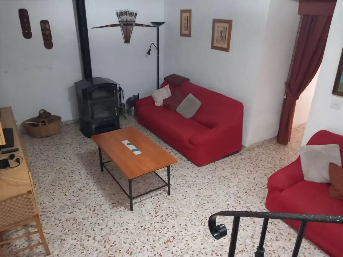 Sala de estar de Casa adosada en venta en Casas de Ves con Amueblado