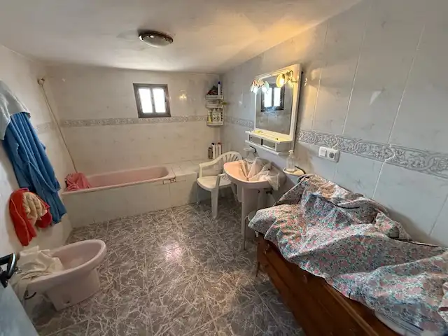 Baño de Finca rústica en venta en Cullera con Aire acondicionado, Jardín privado y Terraza