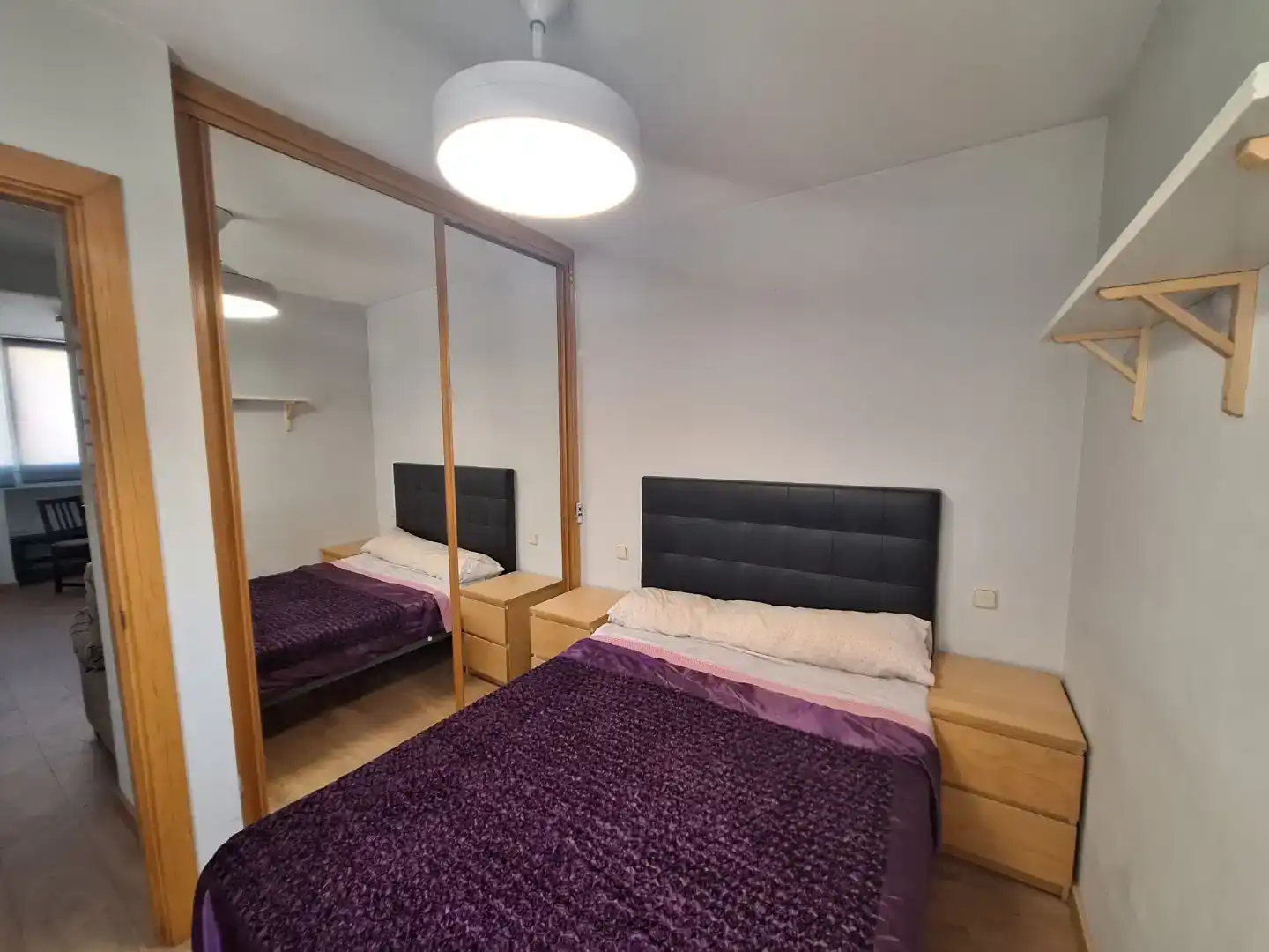 Schlafzimmer von Wohnung zur Miete in  Madrid Capital mit Klimaanlage