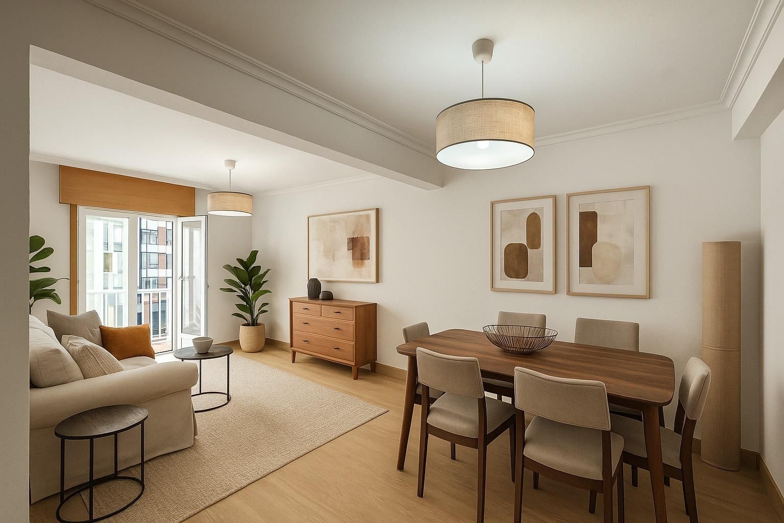 Dining room of Flat for sale in Vigo   with Heating, Storage room and Balcony