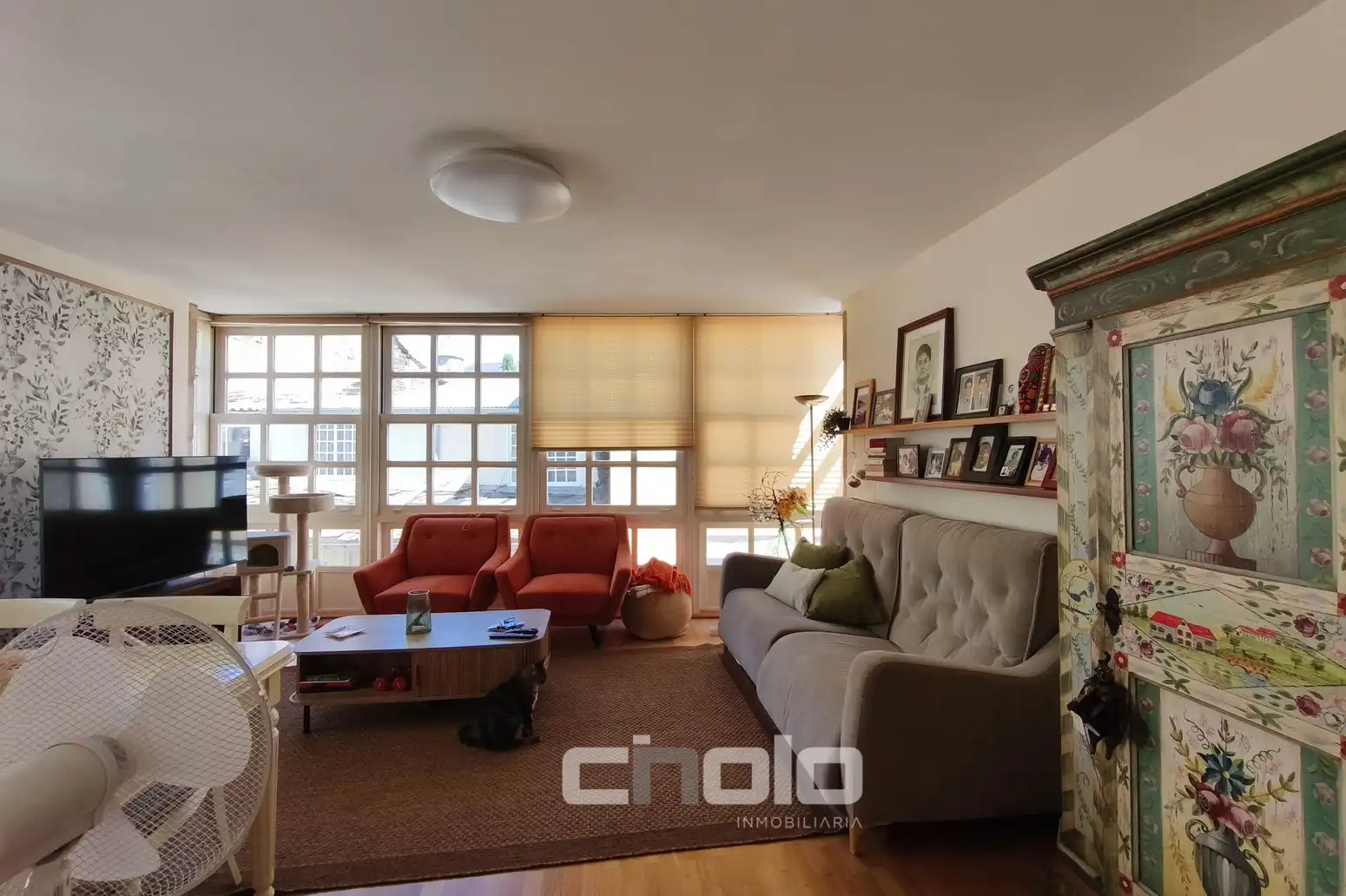 Sala de estar de Piso en venta en Lugo con Calefacción y Amueblado