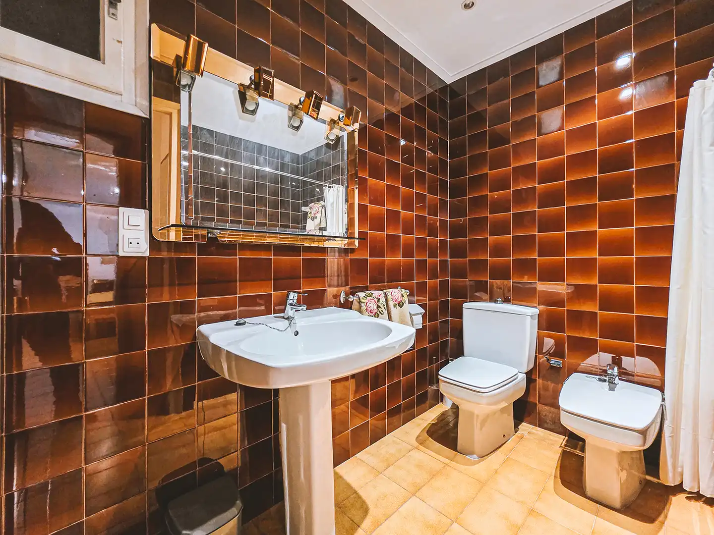 Baño de Piso de alquiler en Sant Pol de Mar con Aire acondicionado, Calefacción y Amueblado