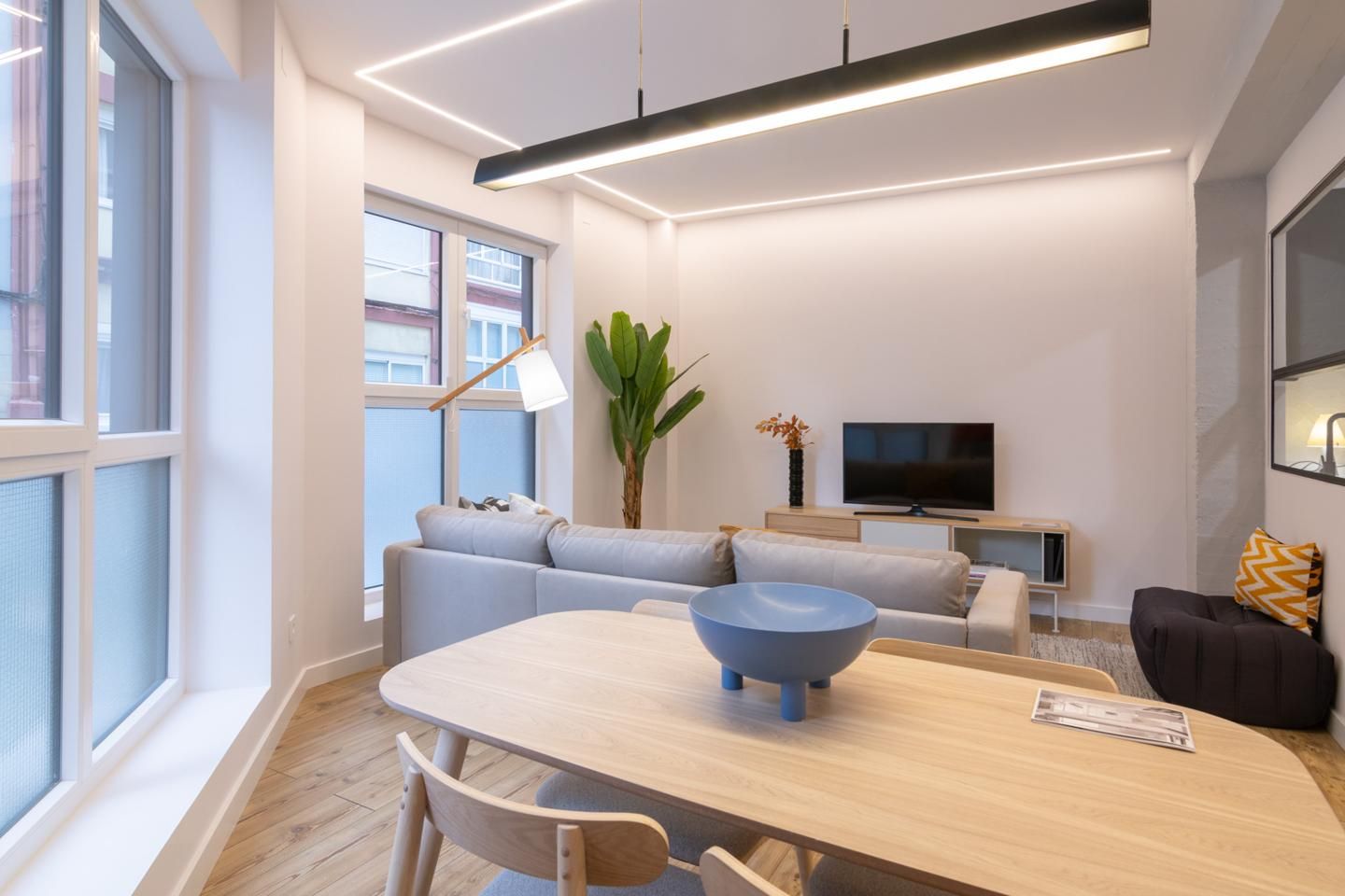 Sala d'estar de Pis en venda en A Coruña Capital  amb Calefacció