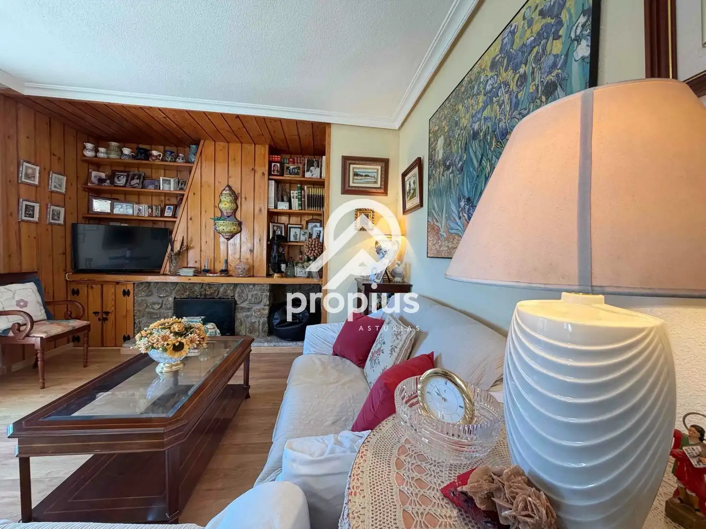 Sala de estar de Piso en venta en Hoyo de Manzanares con Calefacción, Parquet y Terraza