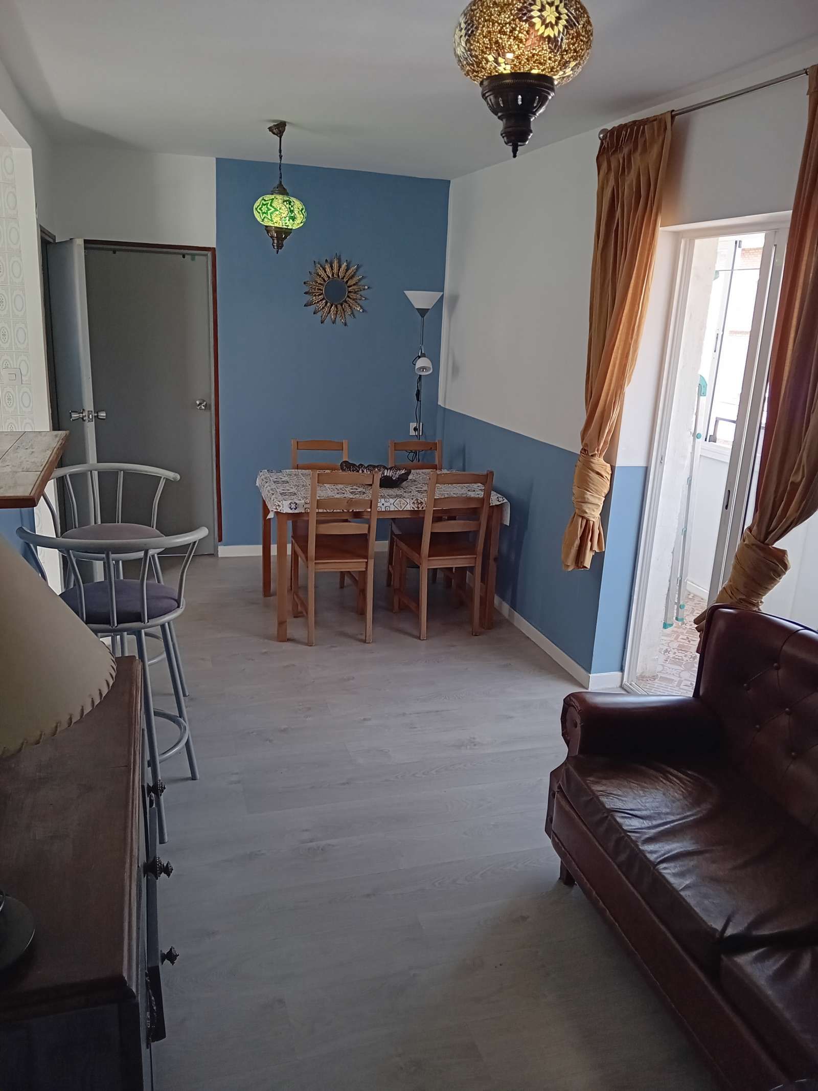 Dining room of Apartment to share in  Madrid Capital  with Air Conditioner, Heating and Terrace