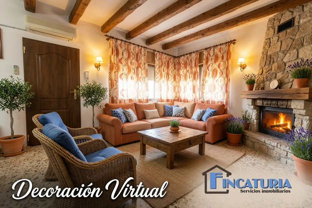Sala d'estar de Casa o xalet en venda en Vilamarxant amb Aire condicionat, Jardí privat i Terrassa