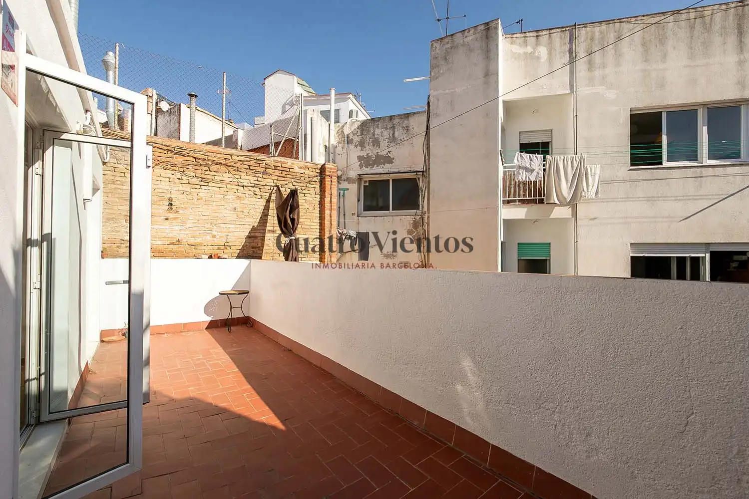 Terrasse von Dachboden zur Miete in Barcelona mit Klimaanlage, Heizung und Parkett