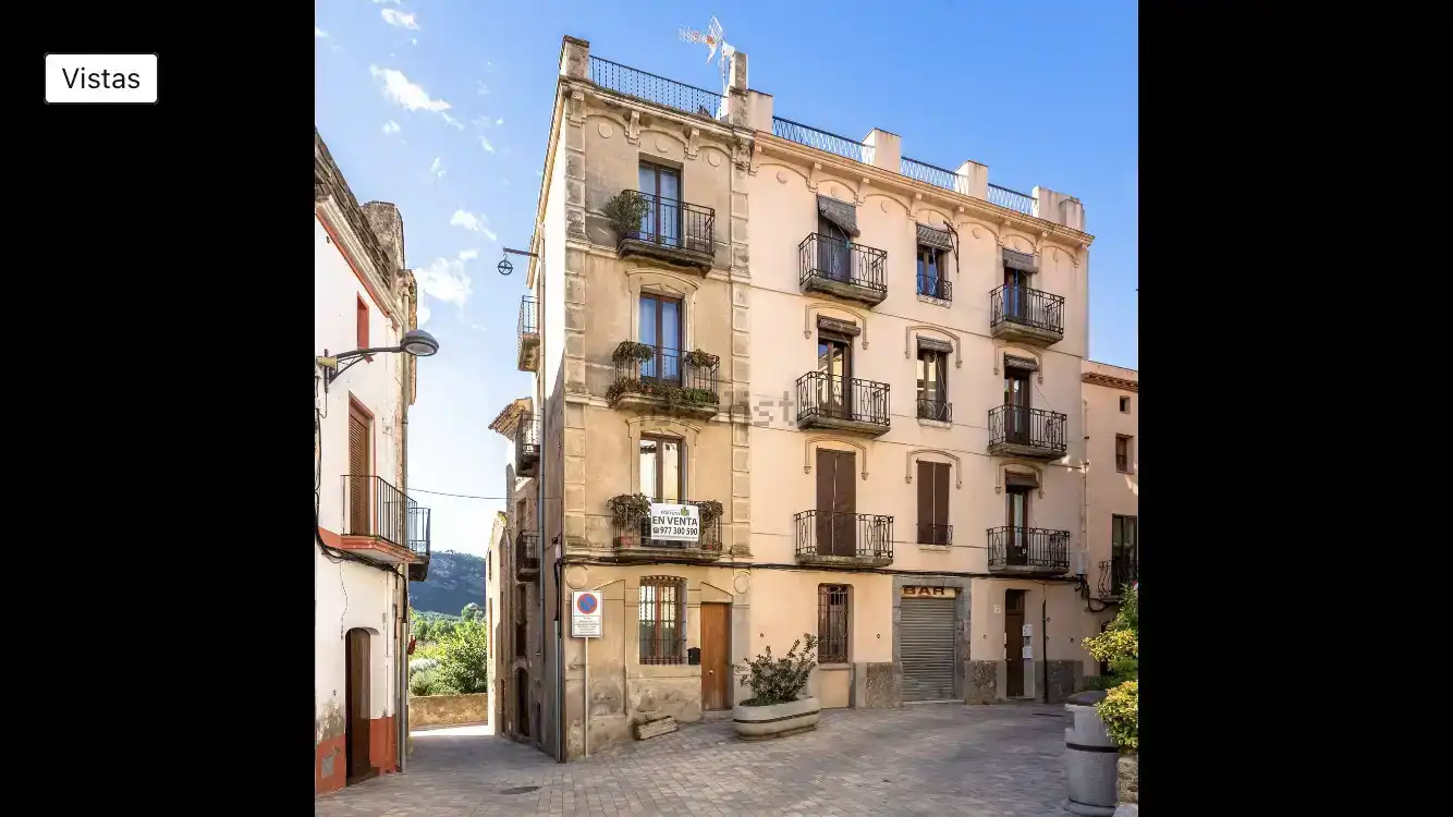 Vista exterior de Casa adosada en venda en Vilanova d'Escornalbou amb Parquet, Traster i Moblat