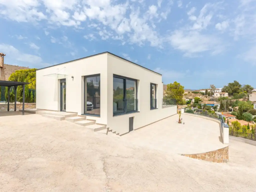 Exterior view of Houses for sale in El Campello  with Air Conditioner, Swimming Pool and Furnished