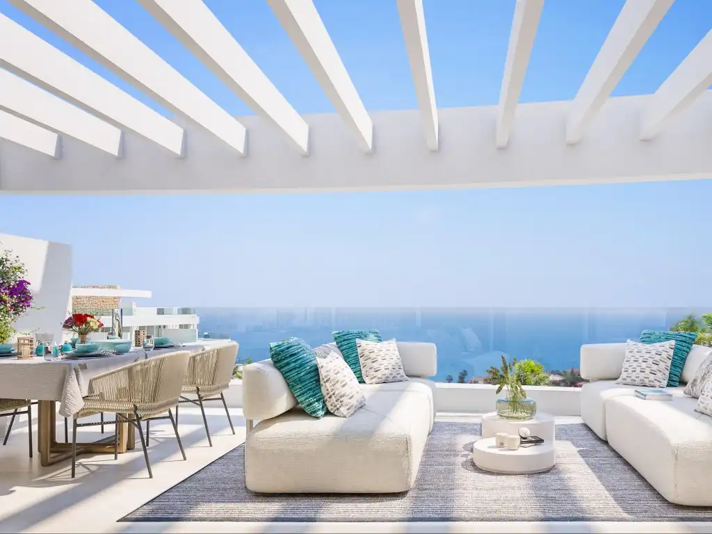 Penthouse with pool for sale in Mijas pueblo