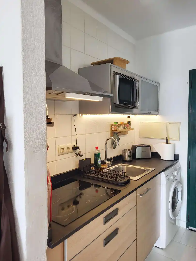 Cocina de Apartamento para compartir en Teguise con Aire acondicionado, Terraza y Amueblado