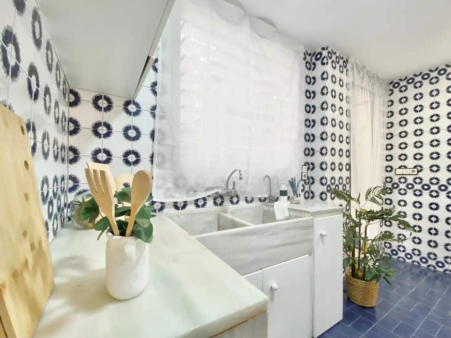 Cocina de Piso en venta en Valencia con Terraza