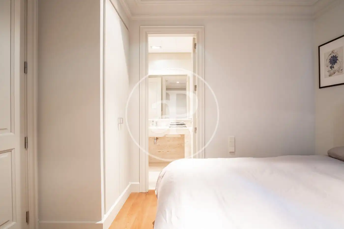 Schlafzimmer von Wohnung zur Miete in Barcelona mit Klimaanlage, Heizung und Möbliert