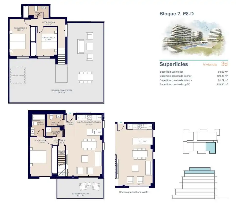 Ático con piscina en venta en Platja de Torres, imagen 16