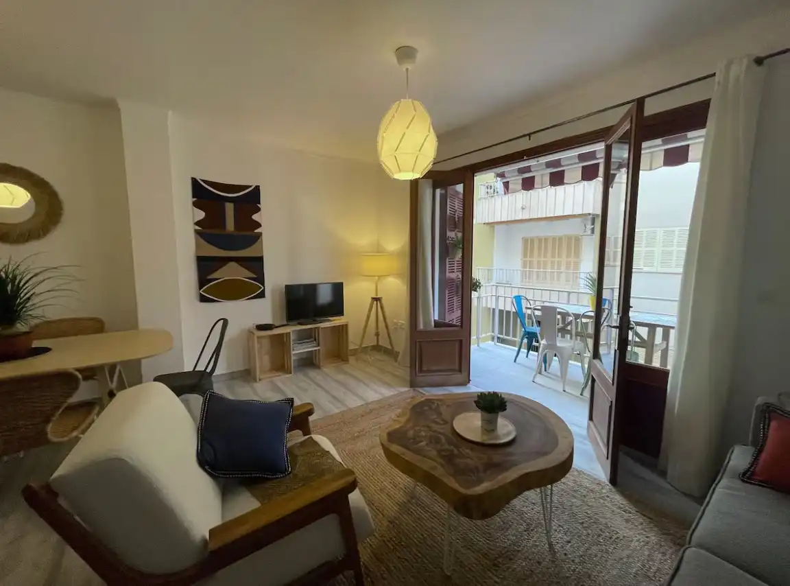 Sala de estar de Apartamento de alquiler en Manacor con Aire acondicionado, Parquet y Amueblado