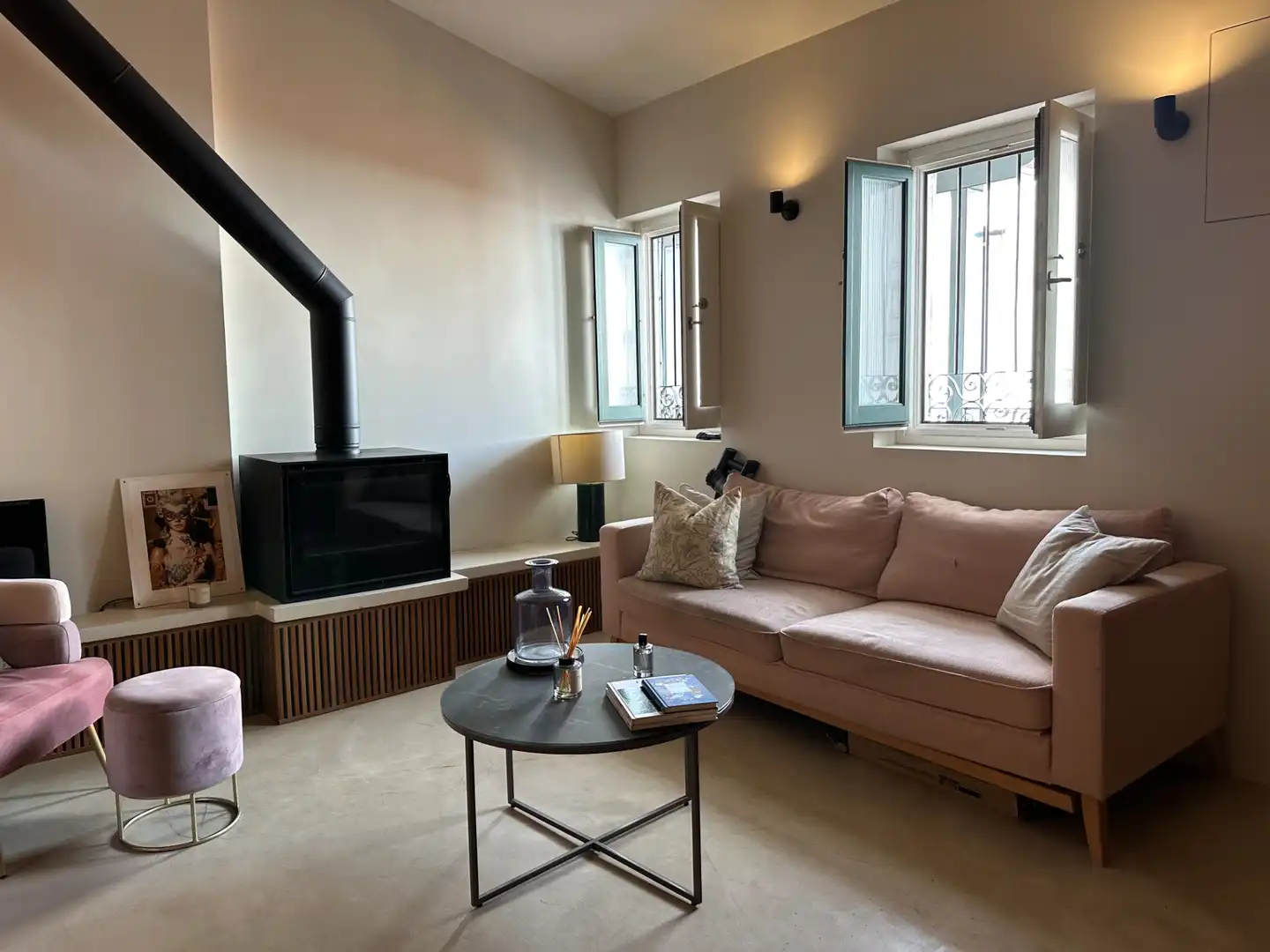 Sala de estar de Piso de alquiler en Madrid con Aire acondicionado, Calefacción y Amueblado